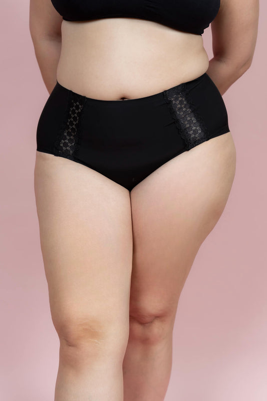 תחתון מקסי בשילוב תחרה למידות גדולות