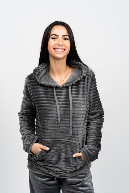 סט פליז מלא - קפוצ'ון ומכנס ג'וגר