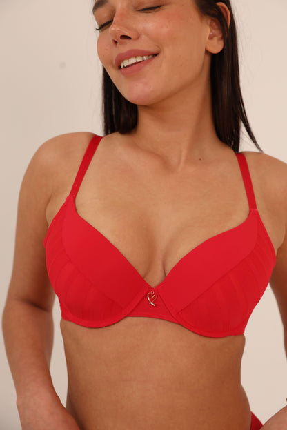 חזיית ריפוד קל פסים