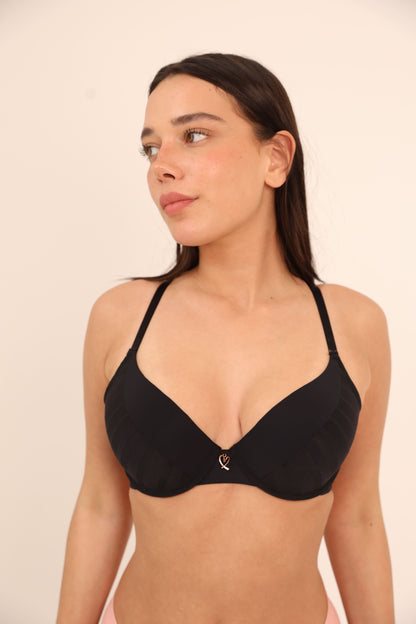 חזיית ריפוד קל פסים