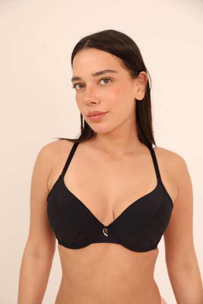 חזיית ריפוד קל פסים