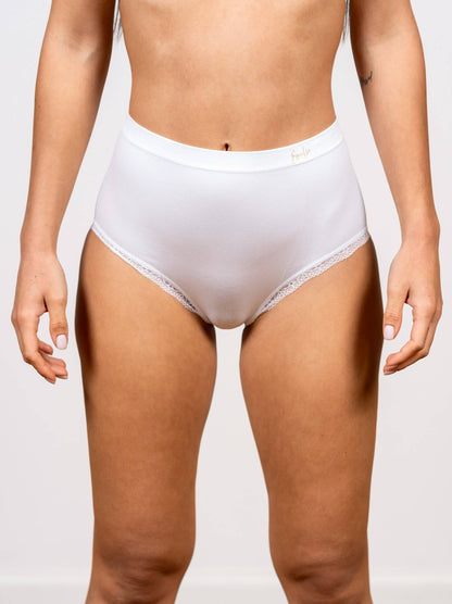 תחתון מקסי ללא תפר בגימור תחרה עדינה