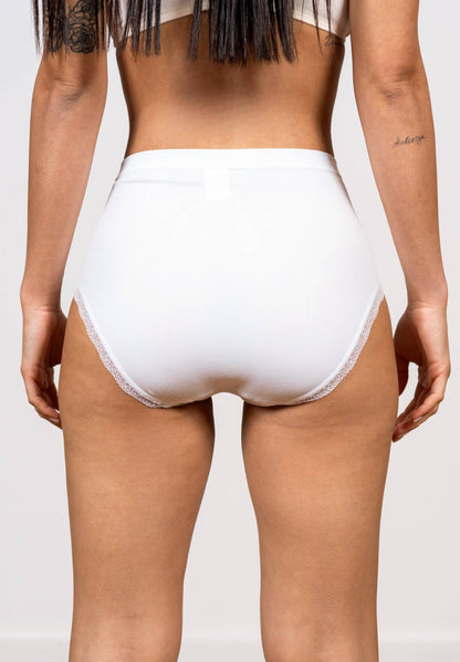 תחתון מקסי ללא תפר בגימור תחרה עדינה