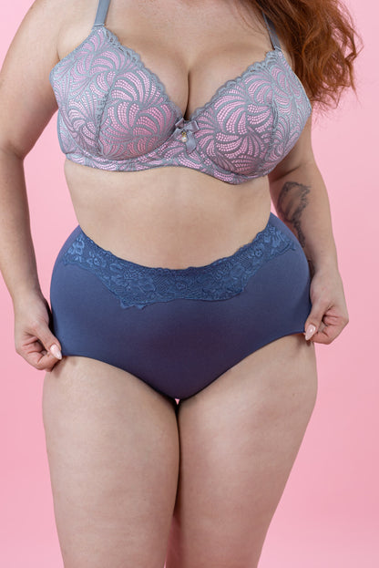 תחתון מקסי כותנה ללא תפר