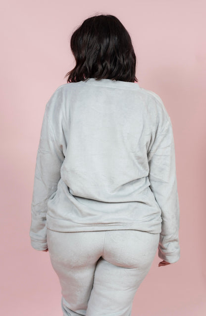 סט פיג’מה פליז I Love Emelie