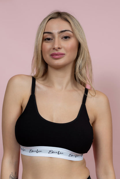 גוזיית כותנה עם סוגר מאחור