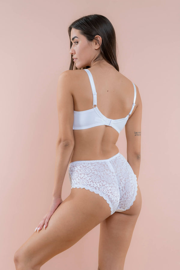 תחתון גזרת מידי מיקרו בשילוב תחרה