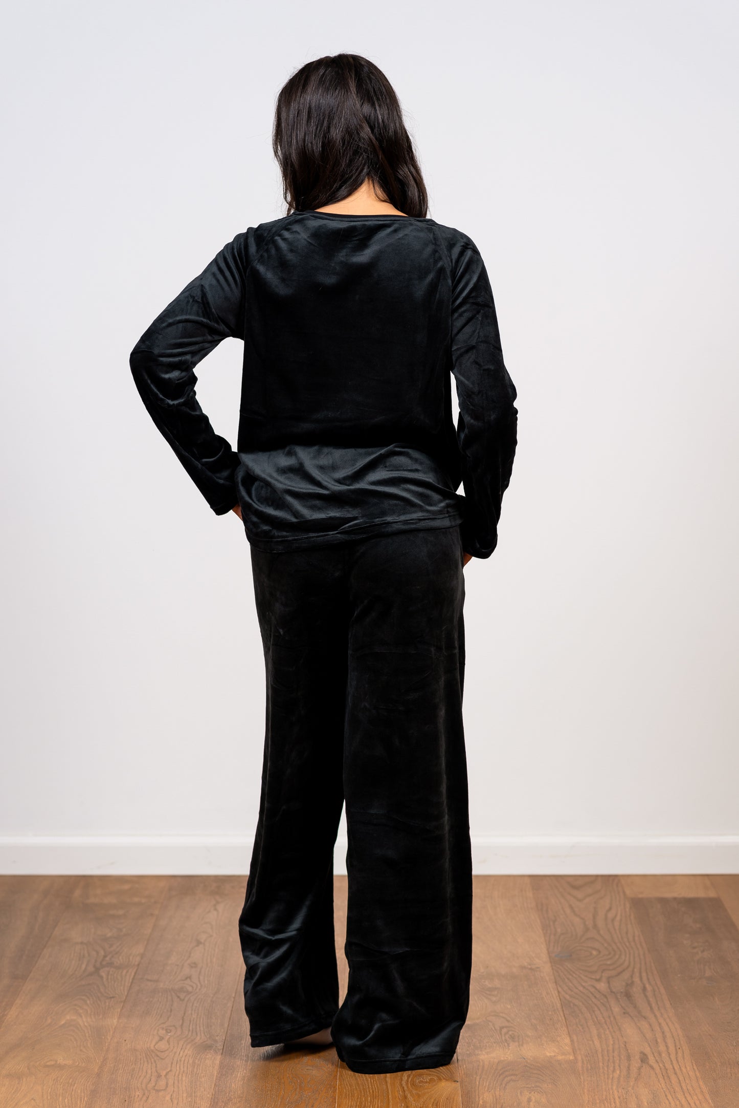 סט קטיפה - מכנס רחב