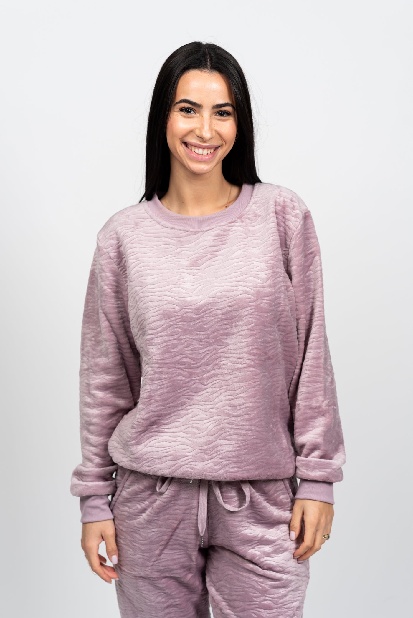 סט פיג'מת פליז מחממת