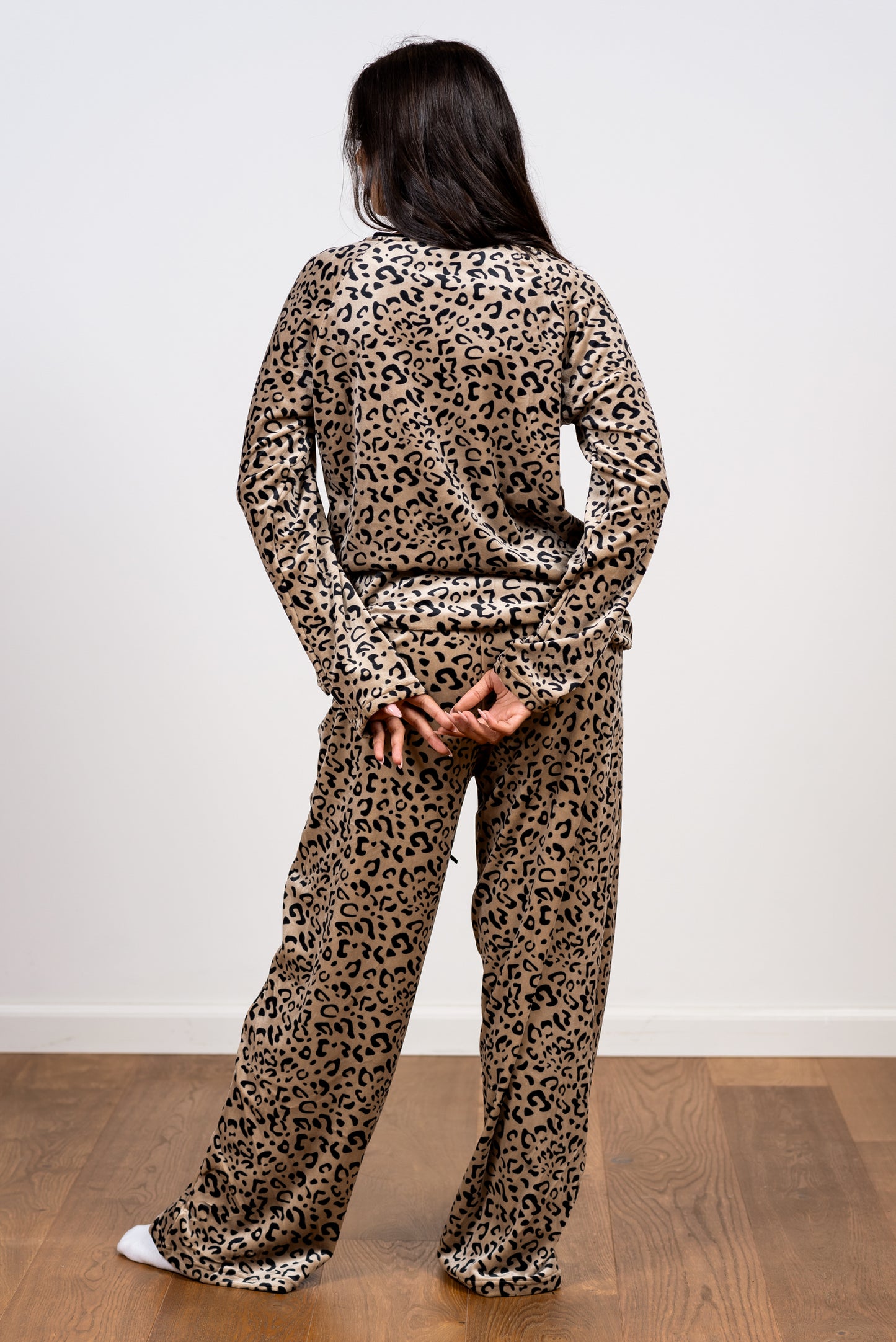 סט קטיפה - מכנס רחב