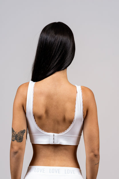 גוזיית סנטוני ריב עם סגירה מאחור