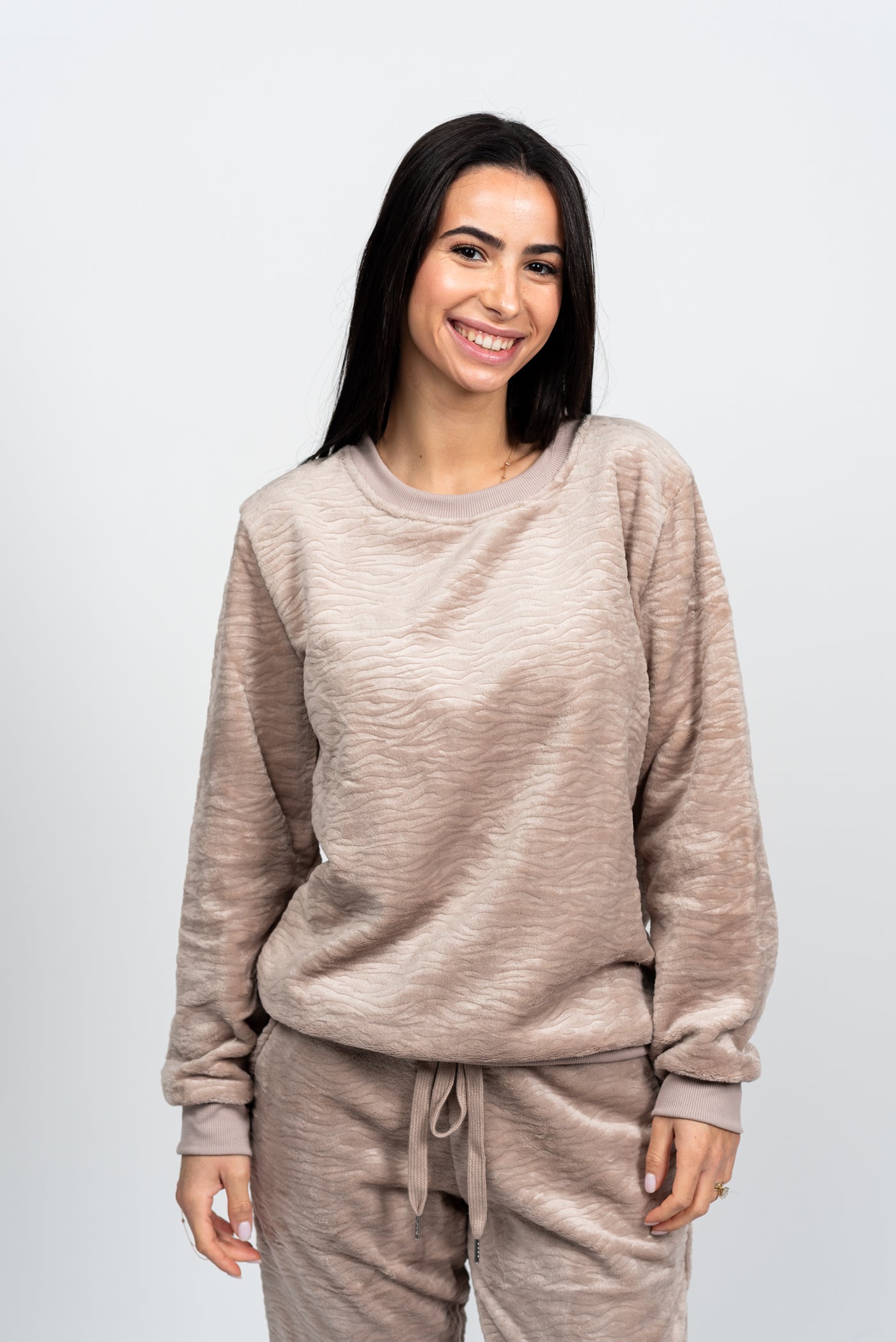 סט פיג'מת פליז מחממת