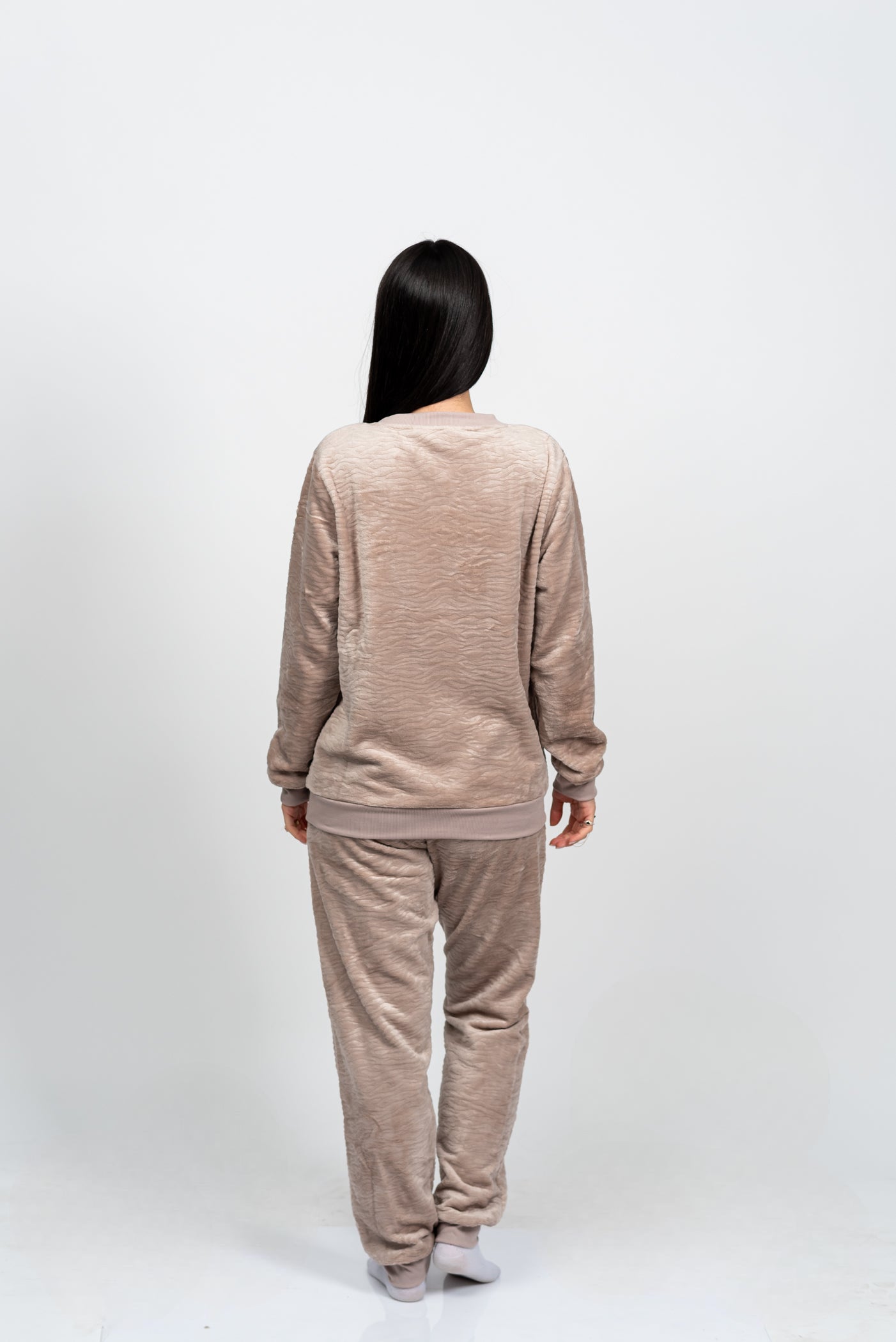 סט פיג'מת פליז מחממת