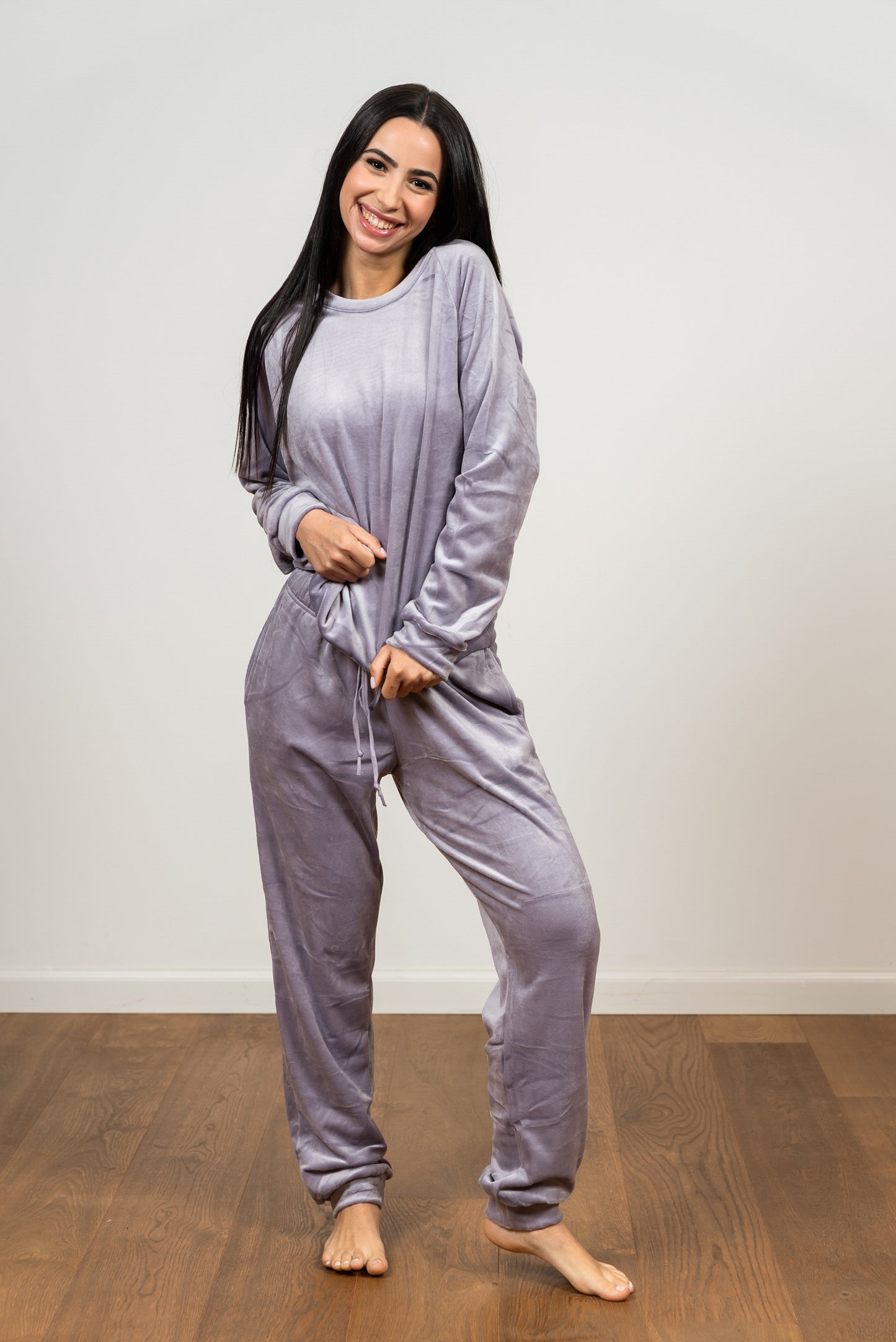 סט קטיפה טרנינג