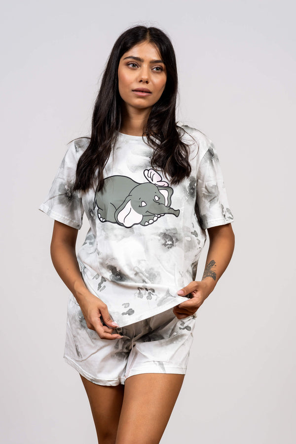 סט פיג'מת כותנה פילפילון