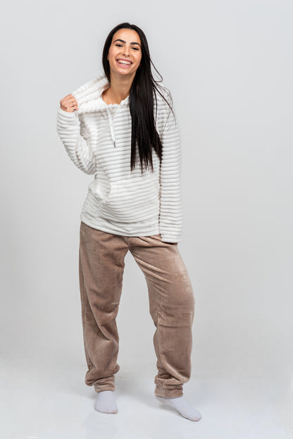 סט פליז מלא - קפוצ'ון ומכנס ג'וגר