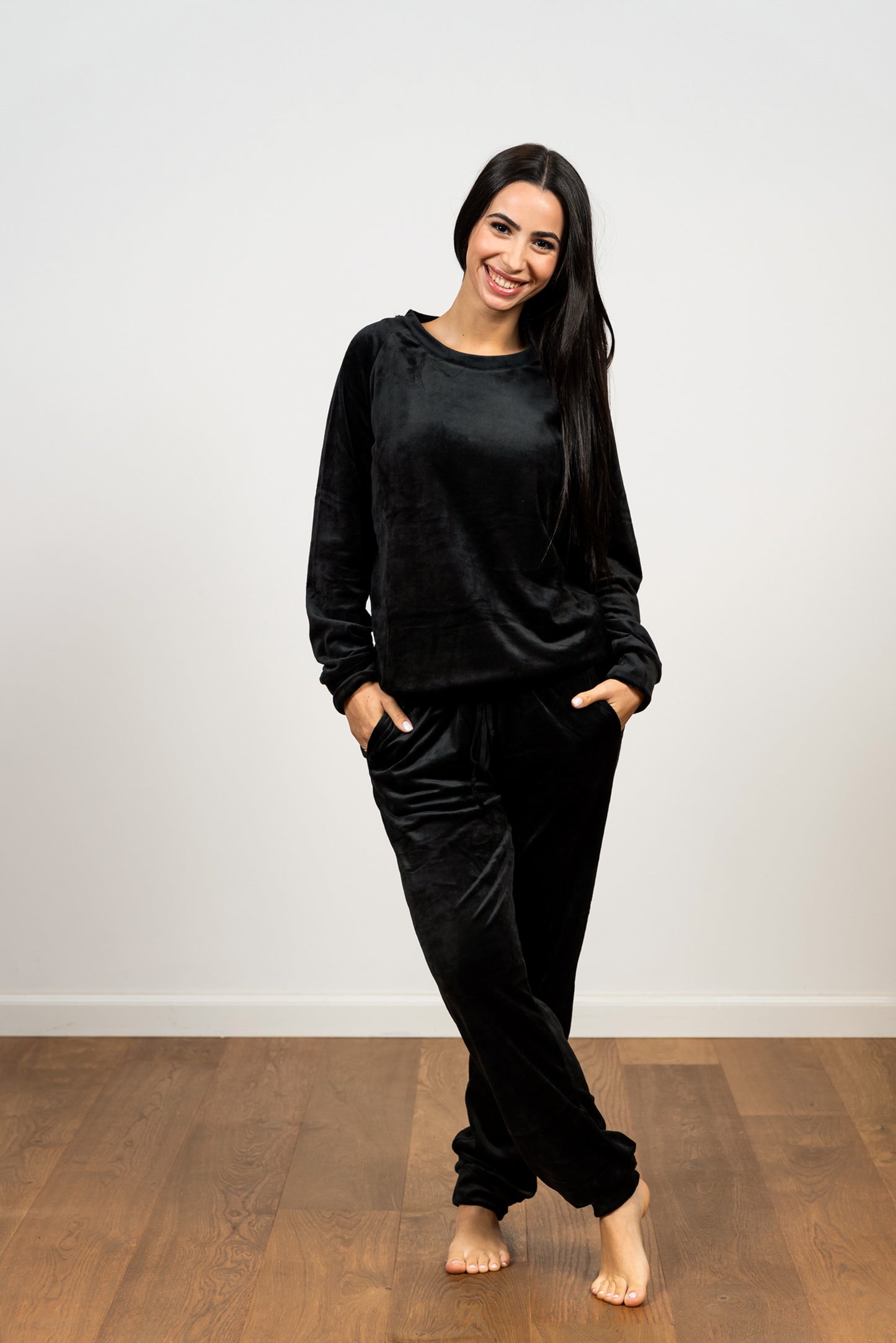 סט קטיפה טרנינג